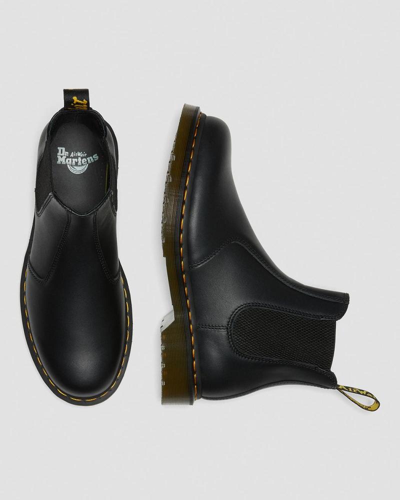 Dr Martens 2976 Nappa Leren Enkellaars Dames Zwart | NL 74JPQ